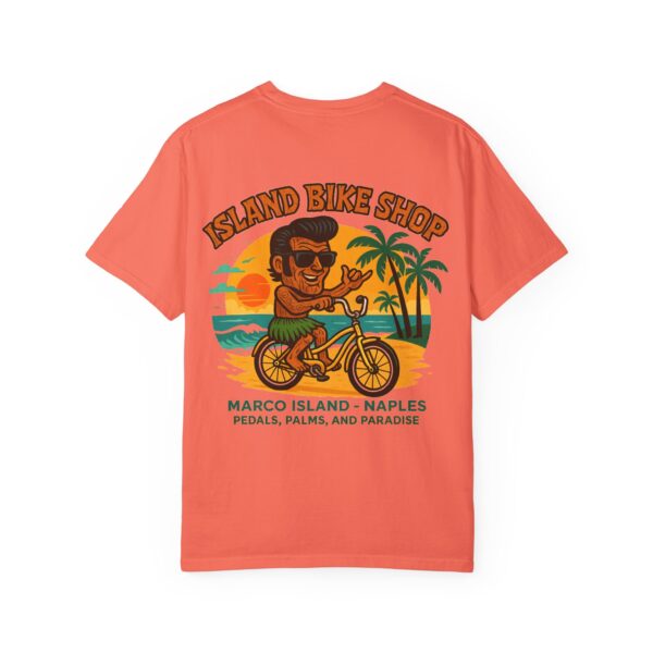 Island Bike Shop Unisex Garment-Dyed T-shirt - Image 10