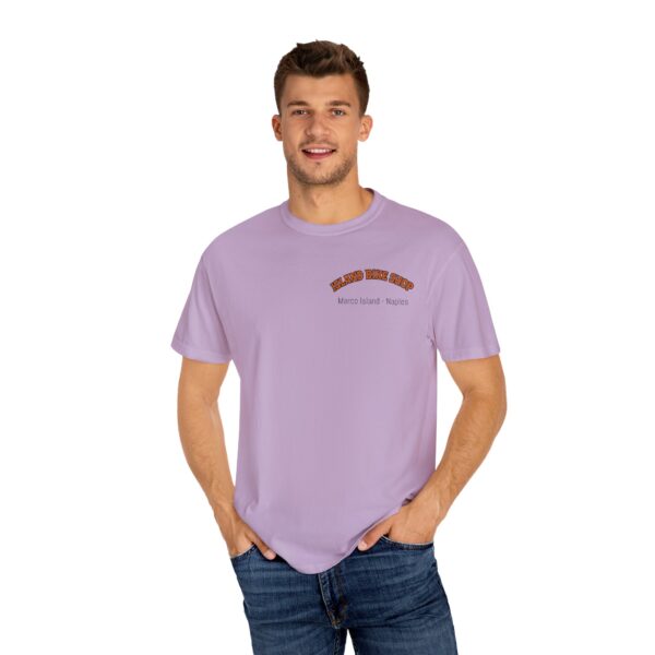 Island Bike Shop Unisex Garment-Dyed T-shirt - Image 56