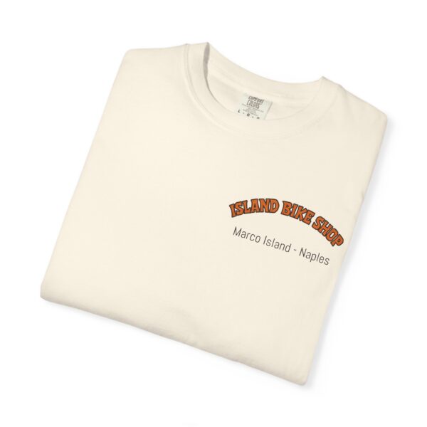 Island Bike Shop Unisex Garment-Dyed T-shirt - Image 15