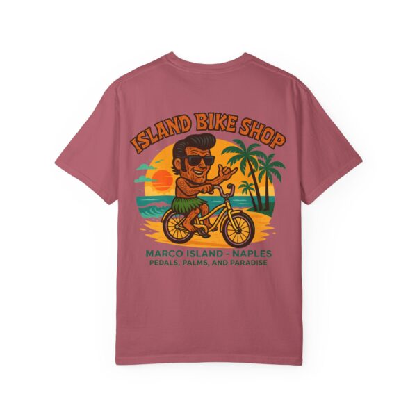 Island Bike Shop Unisex Garment-Dyed T-shirt - Image 6