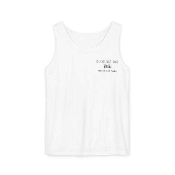 Unisex Garment-Dyed Island Bike Shop Tank Top - Image 6