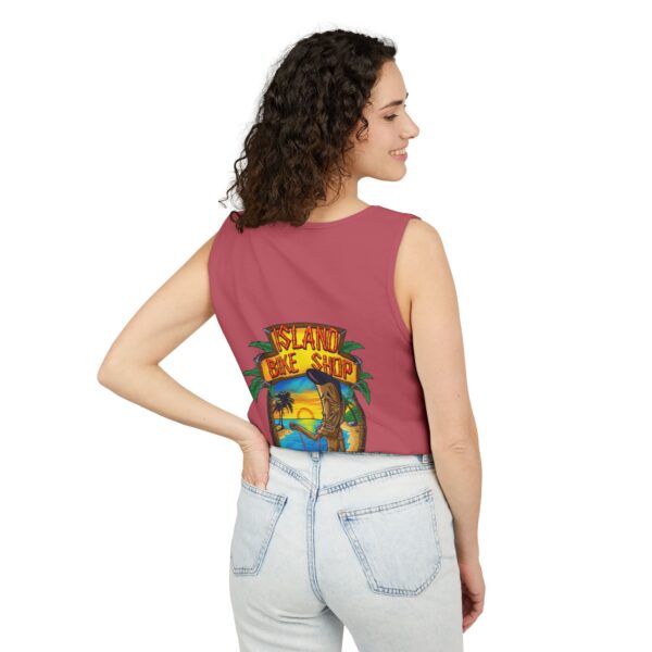 Unisex Garment-Dyed Island Bike Shop Tank Top - Image 49