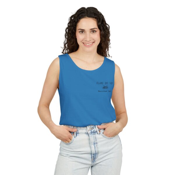 Unisex Garment-Dyed Island Bike Shop Tank Top - Image 33