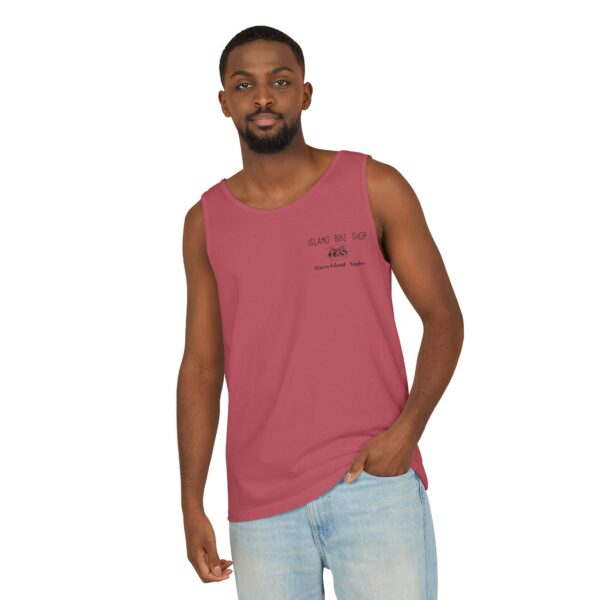 Unisex Garment-Dyed Island Bike Shop Tank Top - Image 50