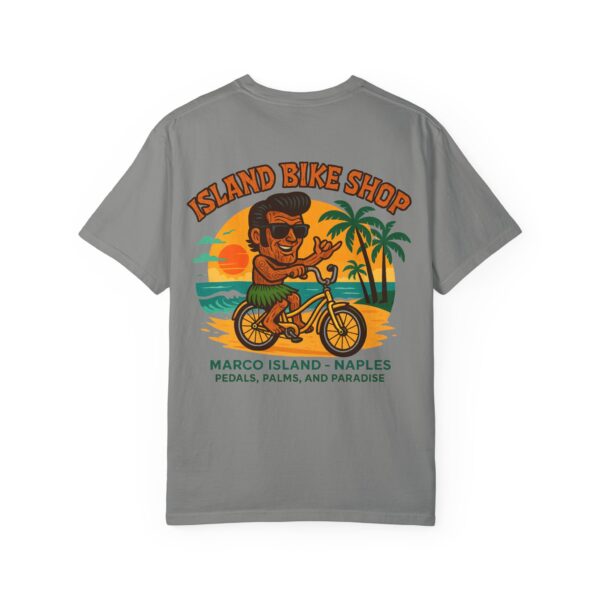 Island Bike Shop Unisex Garment-Dyed T-shirt - Image 50