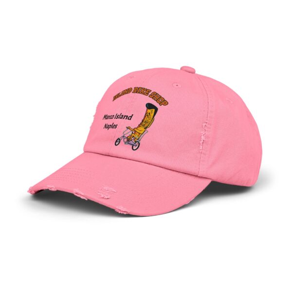 Island Bike Shop Unisex Distressed Cap - Image 25