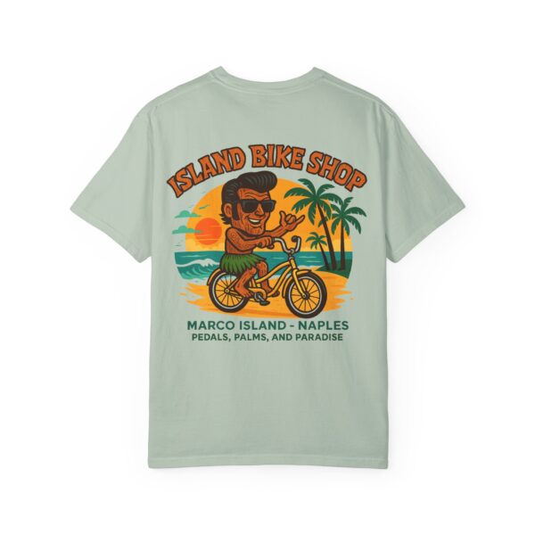 Island Bike Shop Unisex Garment-Dyed T-shirt - Image 26