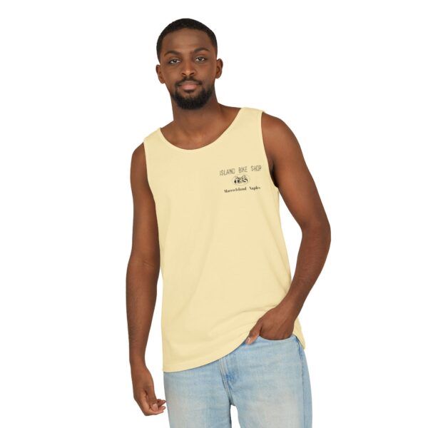 Unisex Garment-Dyed Island Bike Shop Tank Top - Image 20
