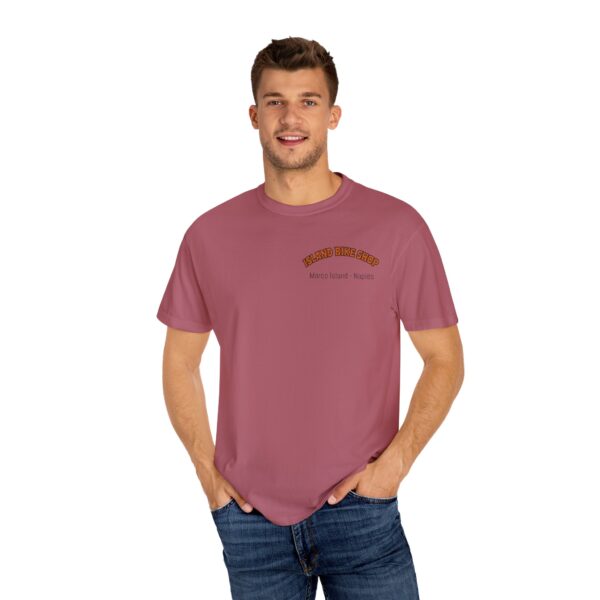 Island Bike Shop Unisex Garment-Dyed T-shirt - Image 4