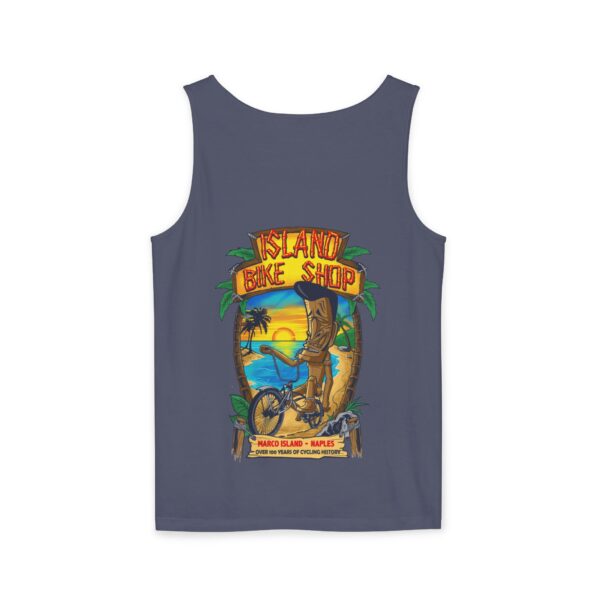 Unisex Garment-Dyed Island Bike Shop Tank Top - Image 37