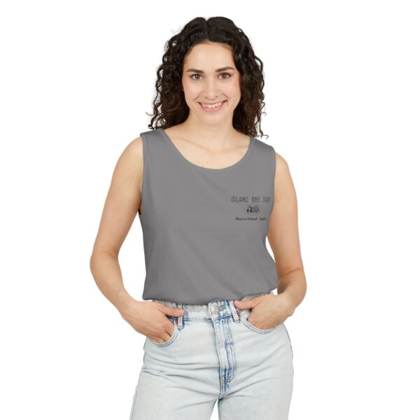 Unisex Garment-Dyed Island Bike Shop Tank Top - Image 23