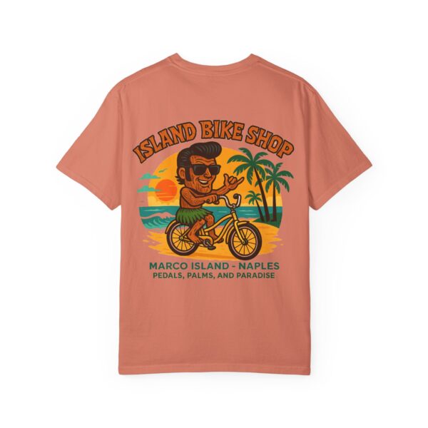 Island Bike Shop Unisex Garment-Dyed T-shirt - Image 6