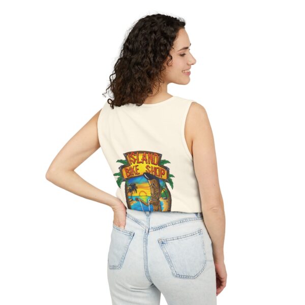 Unisex Garment-Dyed Island Bike Shop Tank Top - Image 58