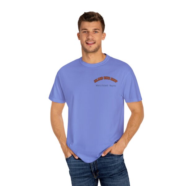 Island Bike Shop Unisex Garment-Dyed T-shirt - Image 48
