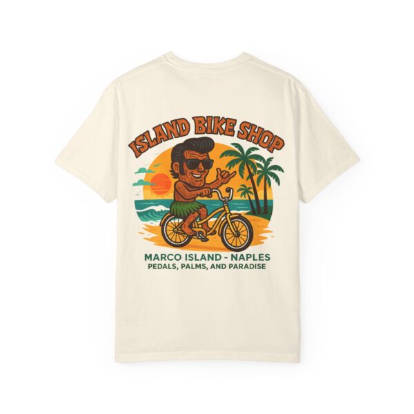 Island Bike Shop Unisex Garment-Dyed T-shirt - Image 14
