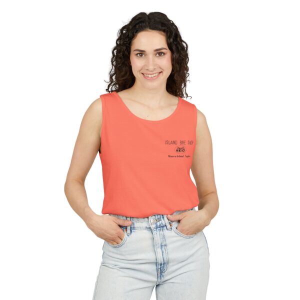 Unisex Garment-Dyed Island Bike Shop Tank Top - Image 13