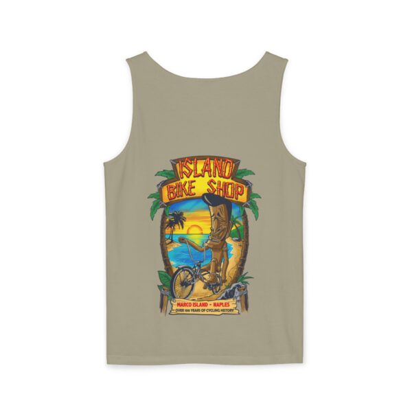 Unisex Garment-Dyed Island Bike Shop Tank Top - Image 60