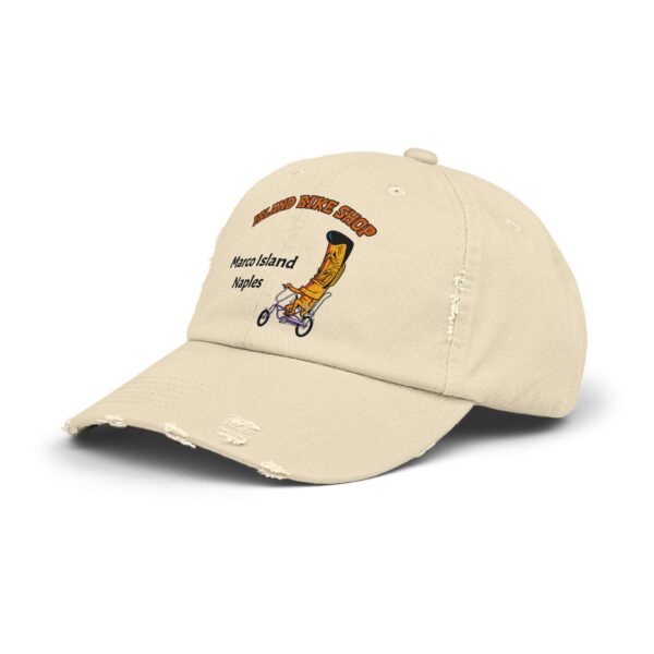 Island Bike Shop Unisex Distressed Cap - Image 2
