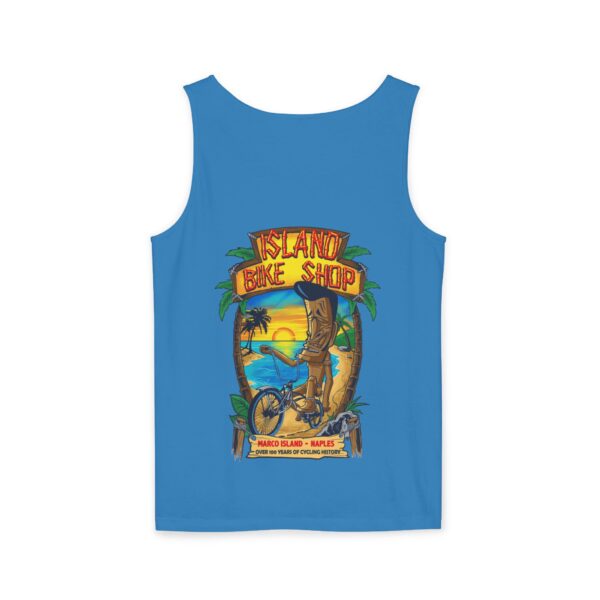 Unisex Garment-Dyed Island Bike Shop Tank Top - Image 32