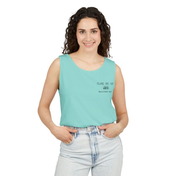 Unisex Garment-Dyed Island Bike Shop Tank Top - Image 28